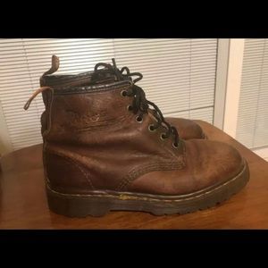 Vintage Brown Doc Martens Made In England Sz 6